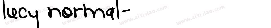 Lucy Normal字体转换